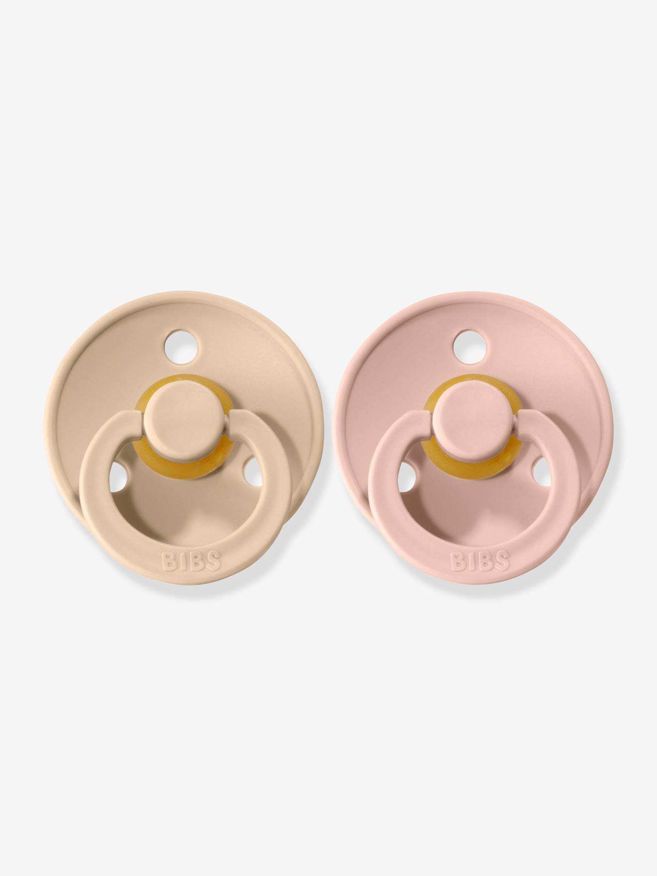 Lot de 2 sucettes-tétines Colour ou Colour Night, taille 2 de 6 à 18 mois blush & vanilla