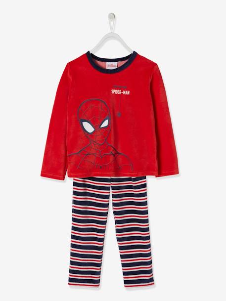 Pyjama garçon velours Spiderman® rouge 1 - vertbaudet enfant 