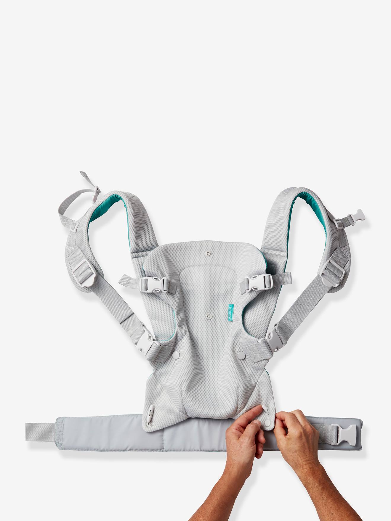 Porte bébé Flip Ergo 4 en 1 Convertible Air gris clair (Infantino) - Image 1