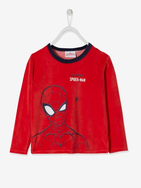 Pyjama garçon velours Spiderman® rouge 3 - vertbaudet enfant 