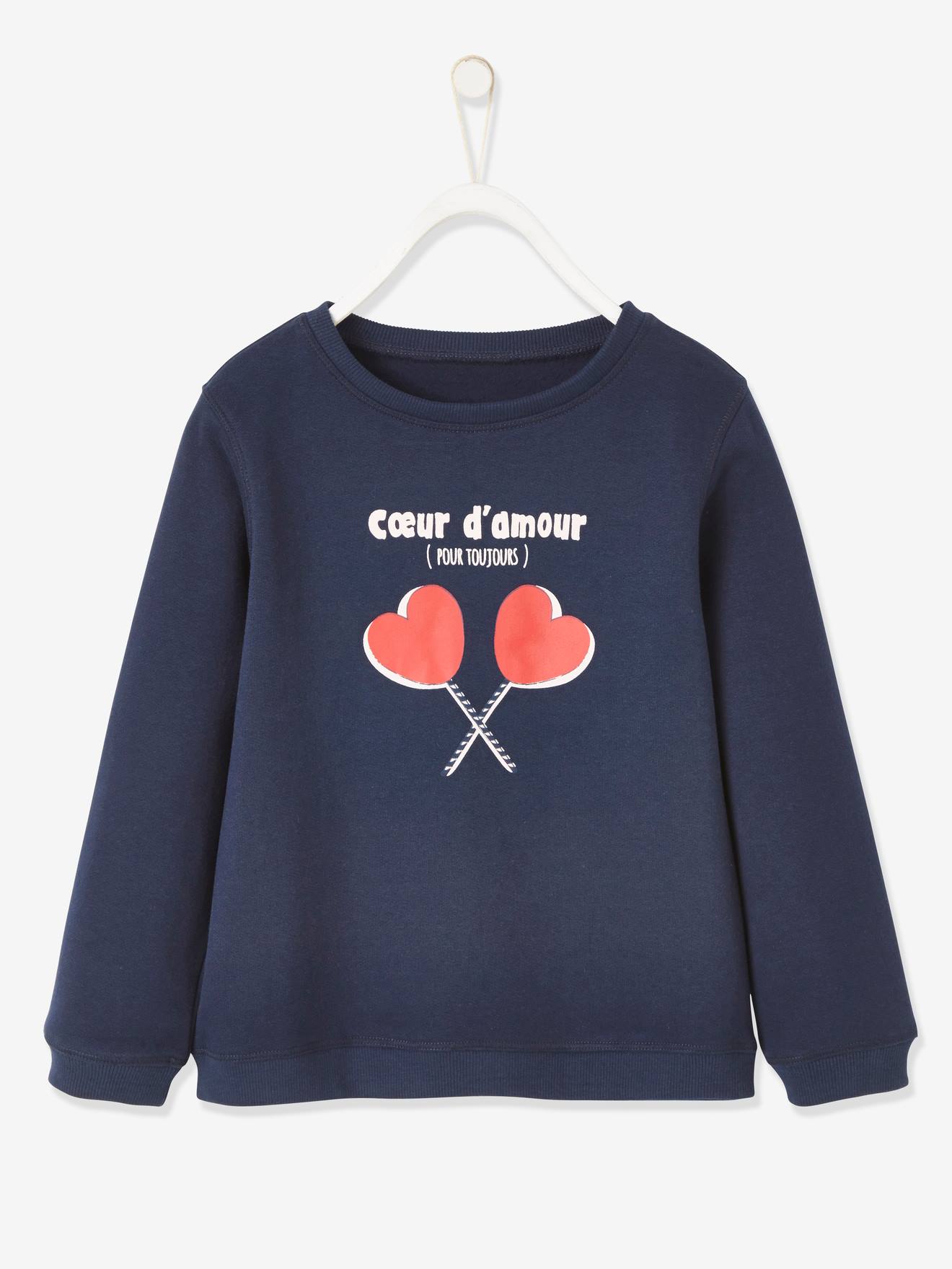 Sweat à capuche rayé à logo Bleu & Blanc - Sweatshirts et