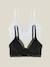 2 soutiens-gorge d'allaitement sans armatures Gris anthracite / noir+Noir / Blanc+rose poudré 12 - vertbaudet enfant 