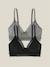 2 soutiens-gorge d'allaitement sans armatures Gris anthracite / noir+Noir / Blanc+rose poudré 2 - vertbaudet enfant 