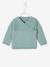 Brassière bébé naissance en tricot de coton bio Oeko-Tex® bleu pale+écru+gris chiné 1 - vertbaudet enfant 
