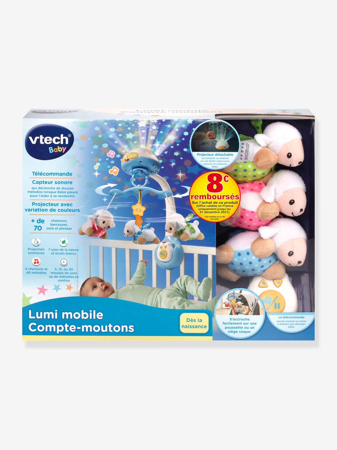 Lumi mobile compte mouton VTECH bleu