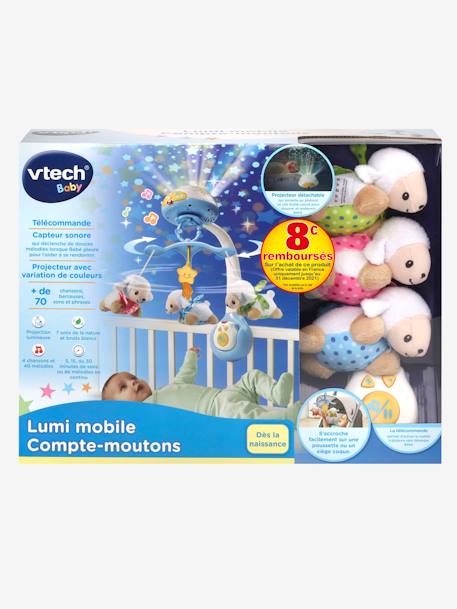 Lumi mobile compte mouton VTECH BLEU+ROSE 4 - vertbaudet enfant 