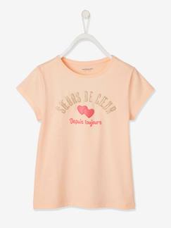 Les Basics-Fille-T-shirt fille à message détails irisés Oeko-Tex®