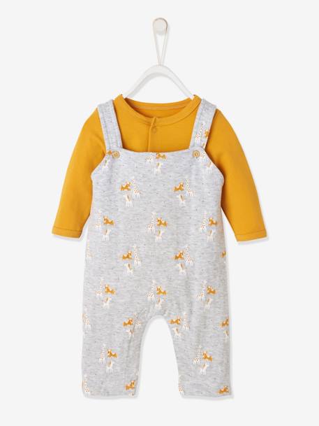 Ensemble Naissance Combinaison Body En Coton Jaune Epice Vertbaudet