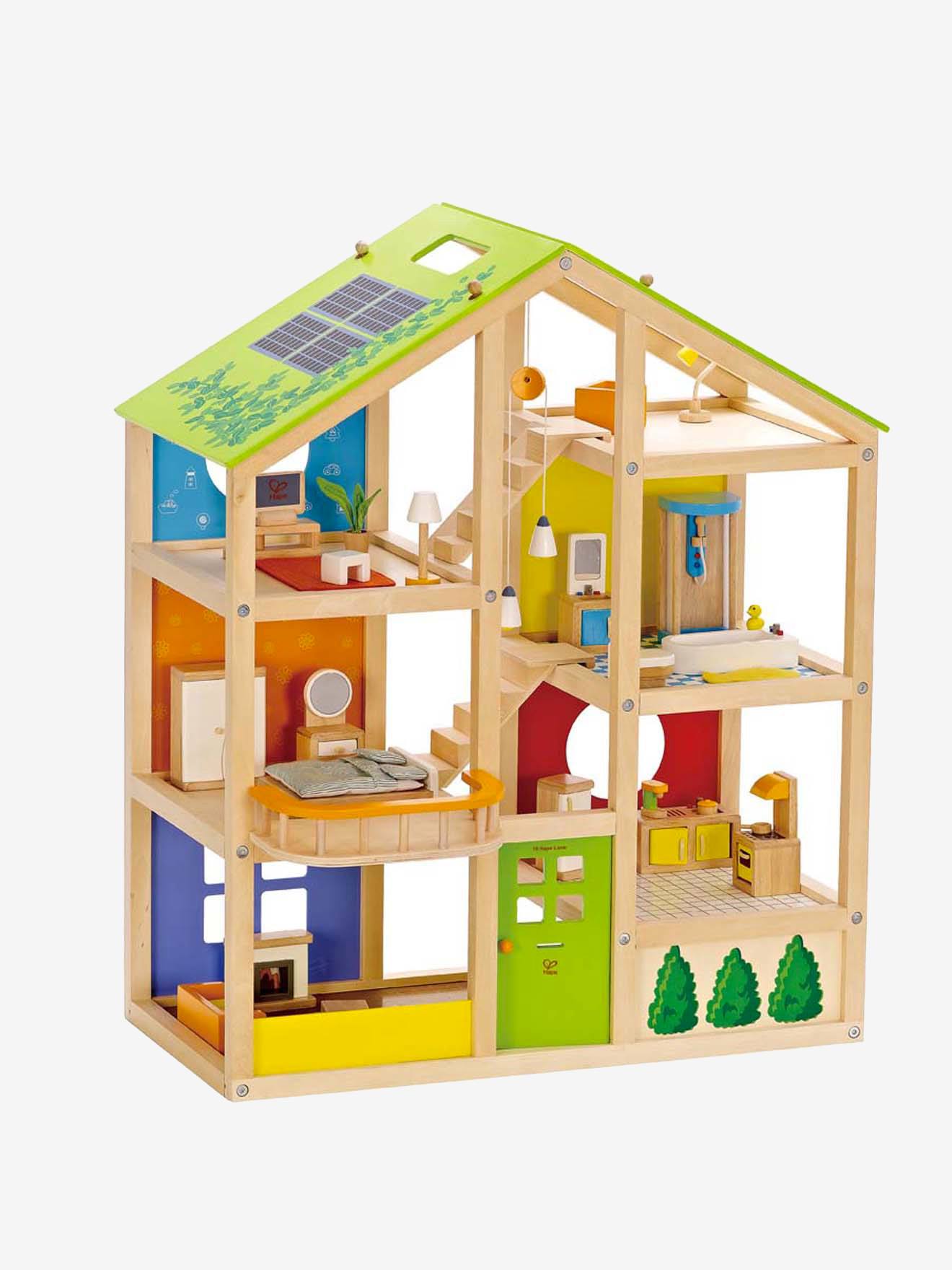 Grande Maison De Poupée Meublée Hape Multicolore