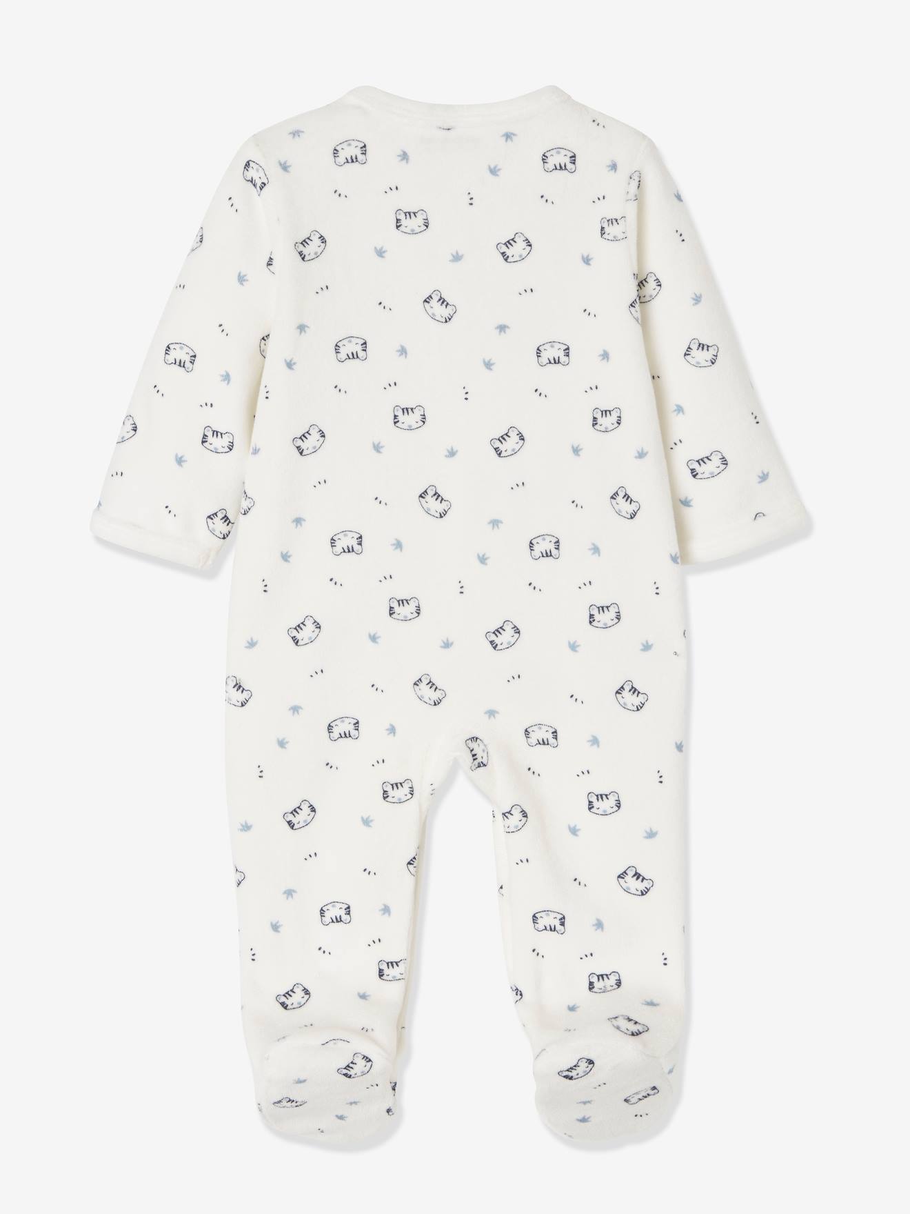 Lot De 2 Pyjamas Bebe En Velours Lot Encre Vertbaudet