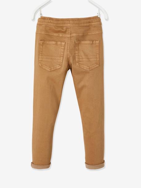 Pantalon slim couleur facile à enfiler garçon Anthracite+BEIGE+BLEU+KAKI+Vert olive 12 - vertbaudet enfant 