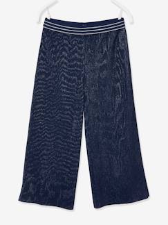 Collection Cérémonie-Fille-Pantalon large de fête fille tissu plissé et irisé