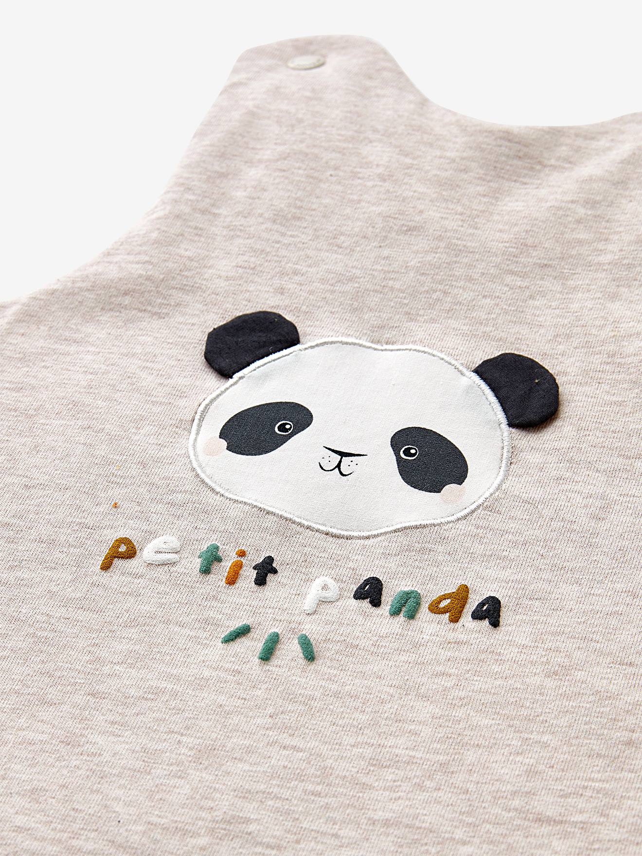 Gigoteuse Panda HANOÏ beige chiné (Vertbaudet) - Image 3