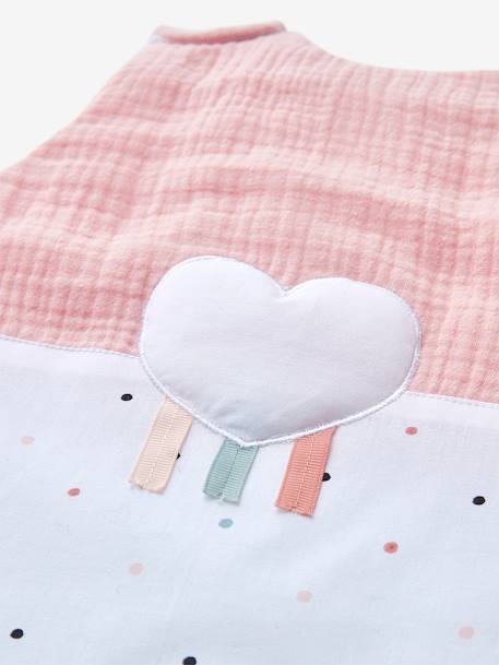 Gigoteuse Été Bébé Vertbaudet Coeurs Beige 0-6 Mois - Légère & Confortable