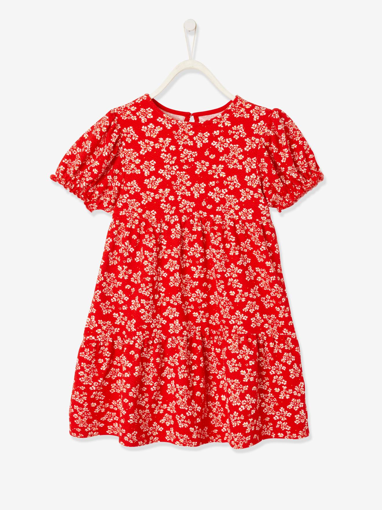 Robe D'été Justice Fille 8 Ans – Bleu Multicolore Avec Paillettes, Coton