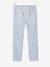 Pantalon léger retroussable en pantacourt aspect lin tissé garçon beige chiné+bleu clair 8 - vertbaudet enfant 