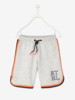 Garçon-Vêtements de sport-Bermuda de sport garçon en molleton bandes et détails fluo Oeko-Tex®