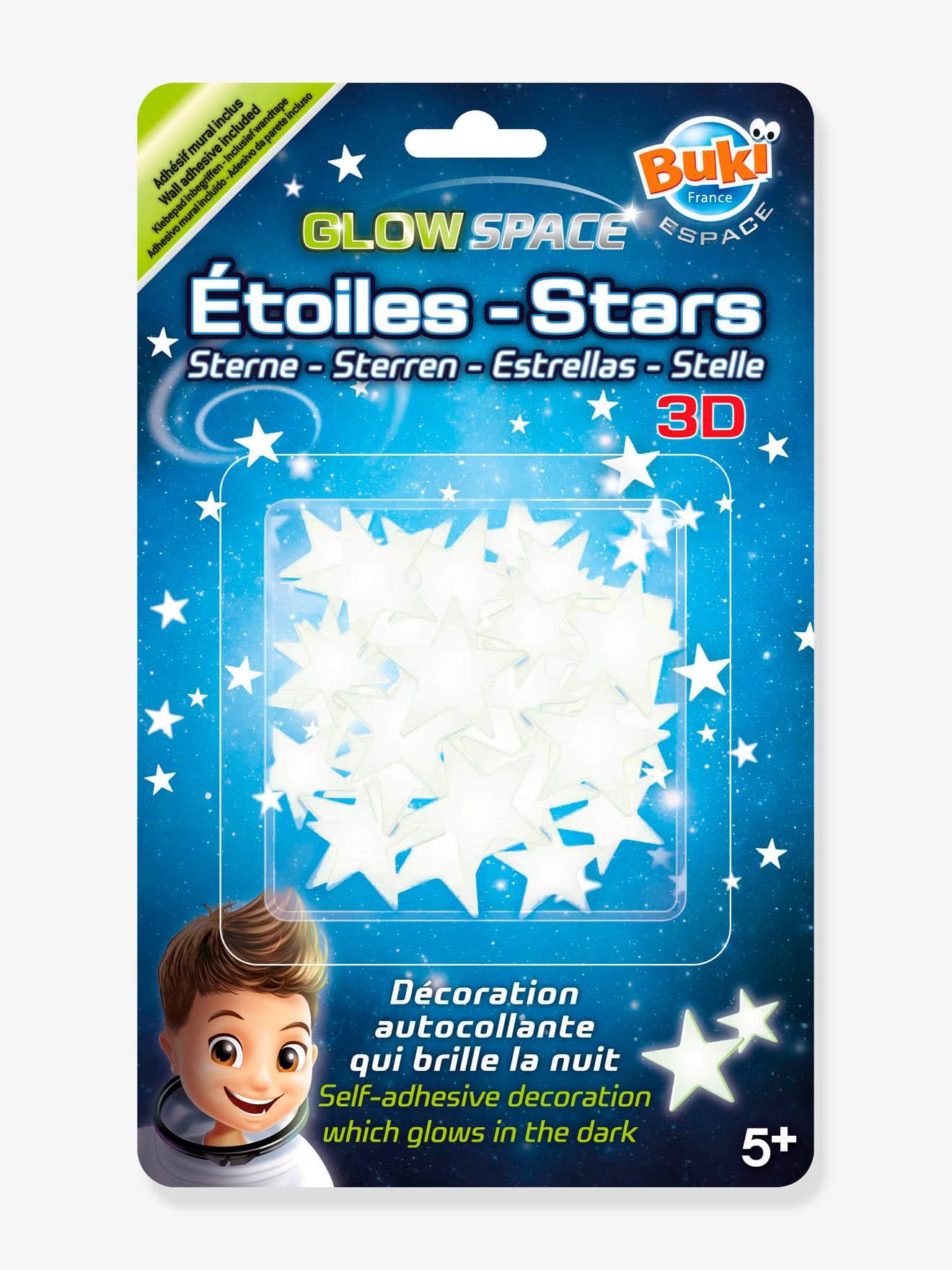 Stickers étoiles 3D BUKI blanc