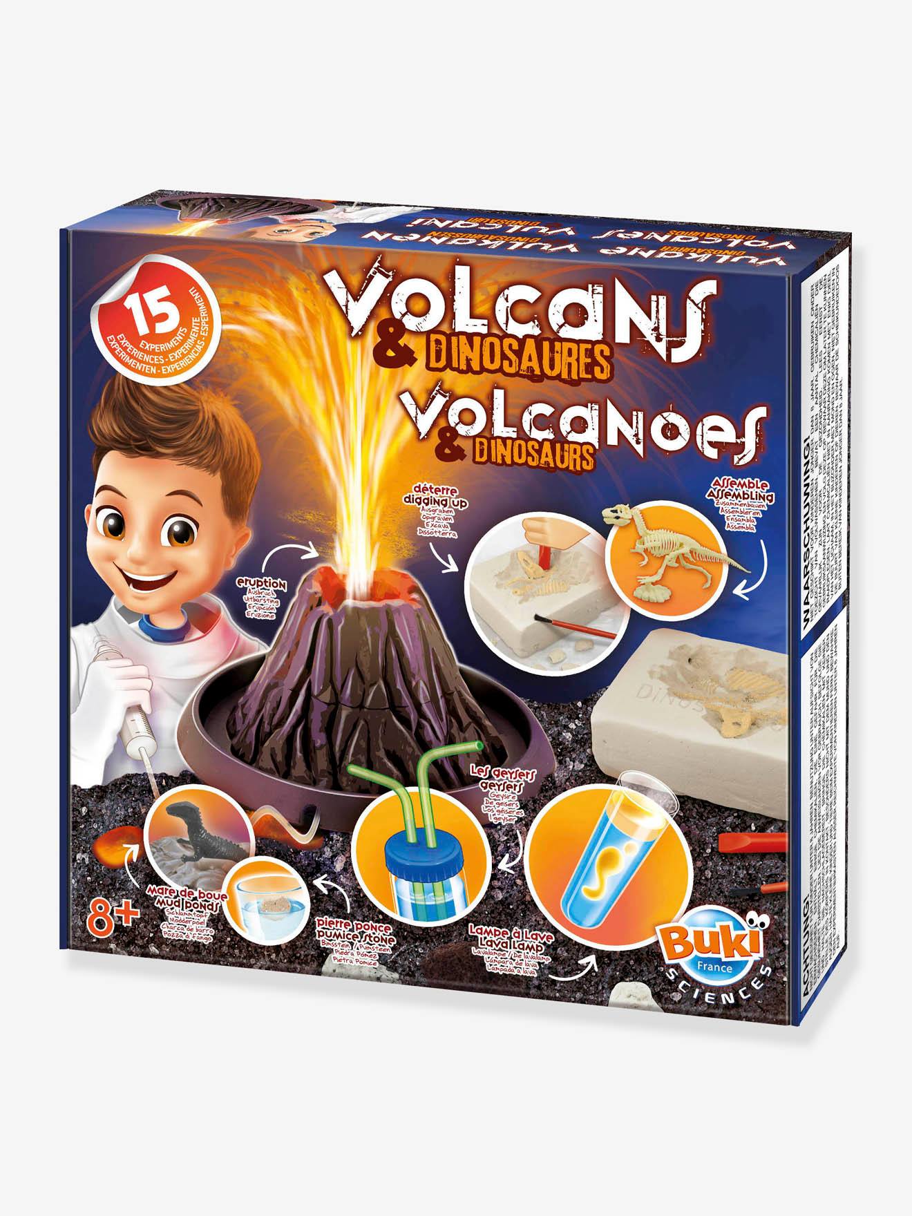Volcans et dinosaures rouge
