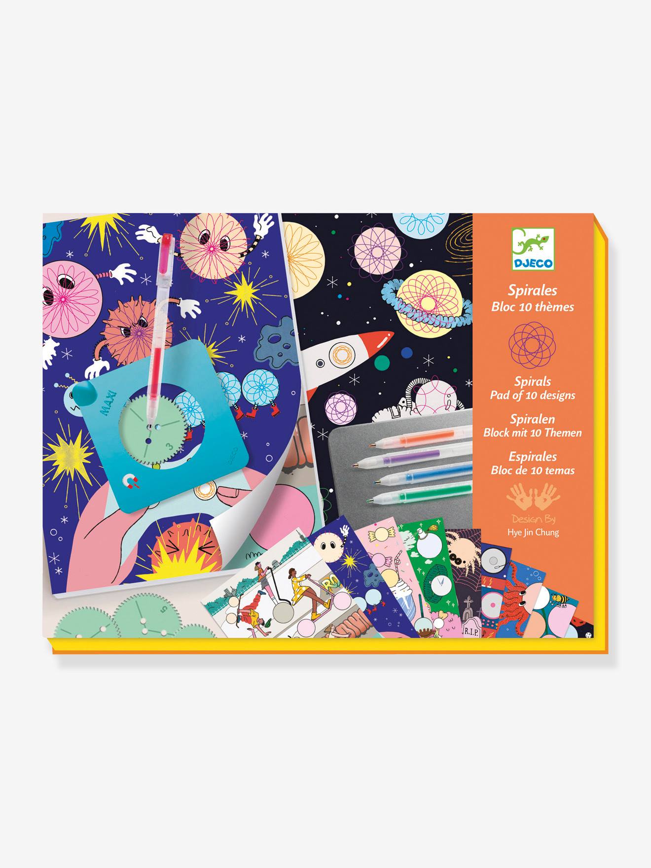 Coffret Spirales Bloc 10 Thèmes Djeco Orange