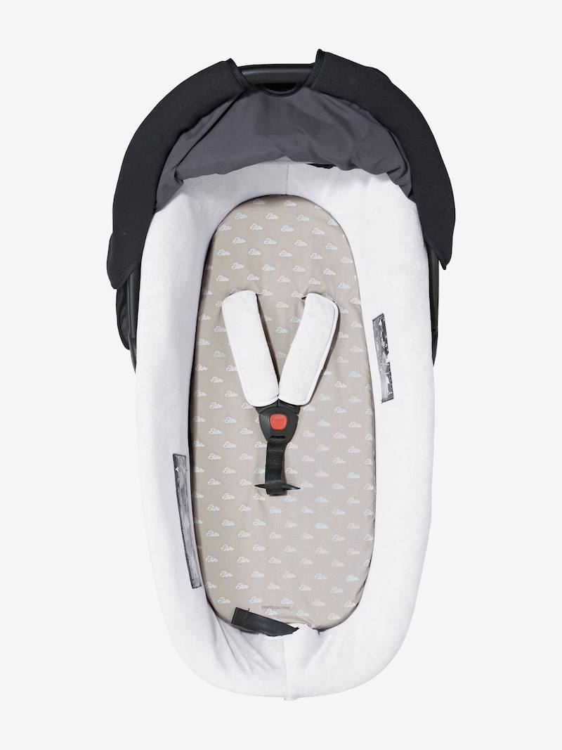 Lot de 2 housses de protection VERTBAUDET pour matelas de nacelle ...