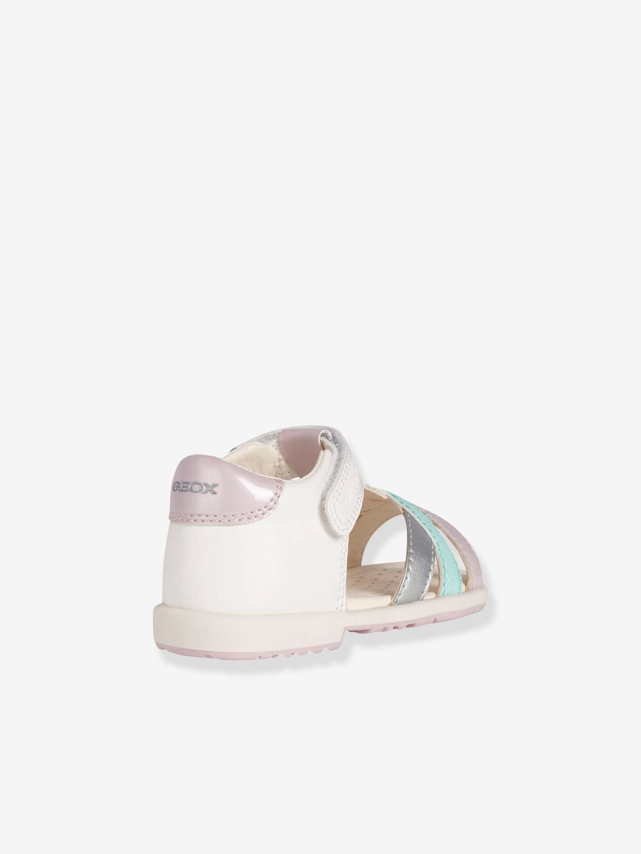 Sandales Bebe Fille Verred Geox Blanc Rose Geox