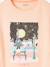 T-shirt motif 'city' fille manches courtes Oeko-Tex® blanc+parme+rose poudré 12 - vertbaudet enfant 