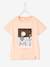 T-shirt motif 'city' fille manches courtes Oeko-Tex® blanc+parme+rose poudré 10 - vertbaudet enfant 