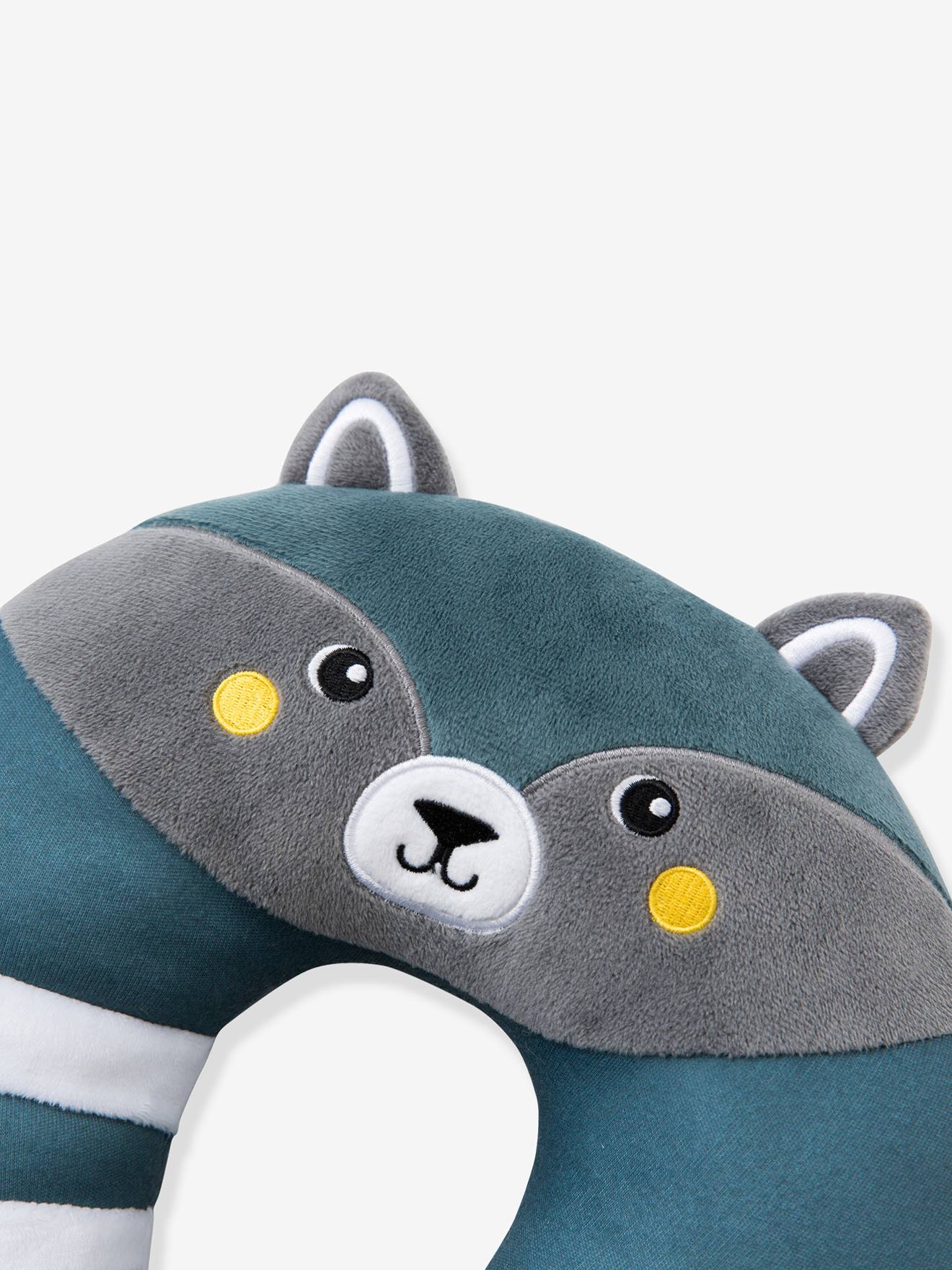 Tour De Cou Cale Tete Babytolove Raton Laveur Bleu Petrole Gris Blanc Baby To Love