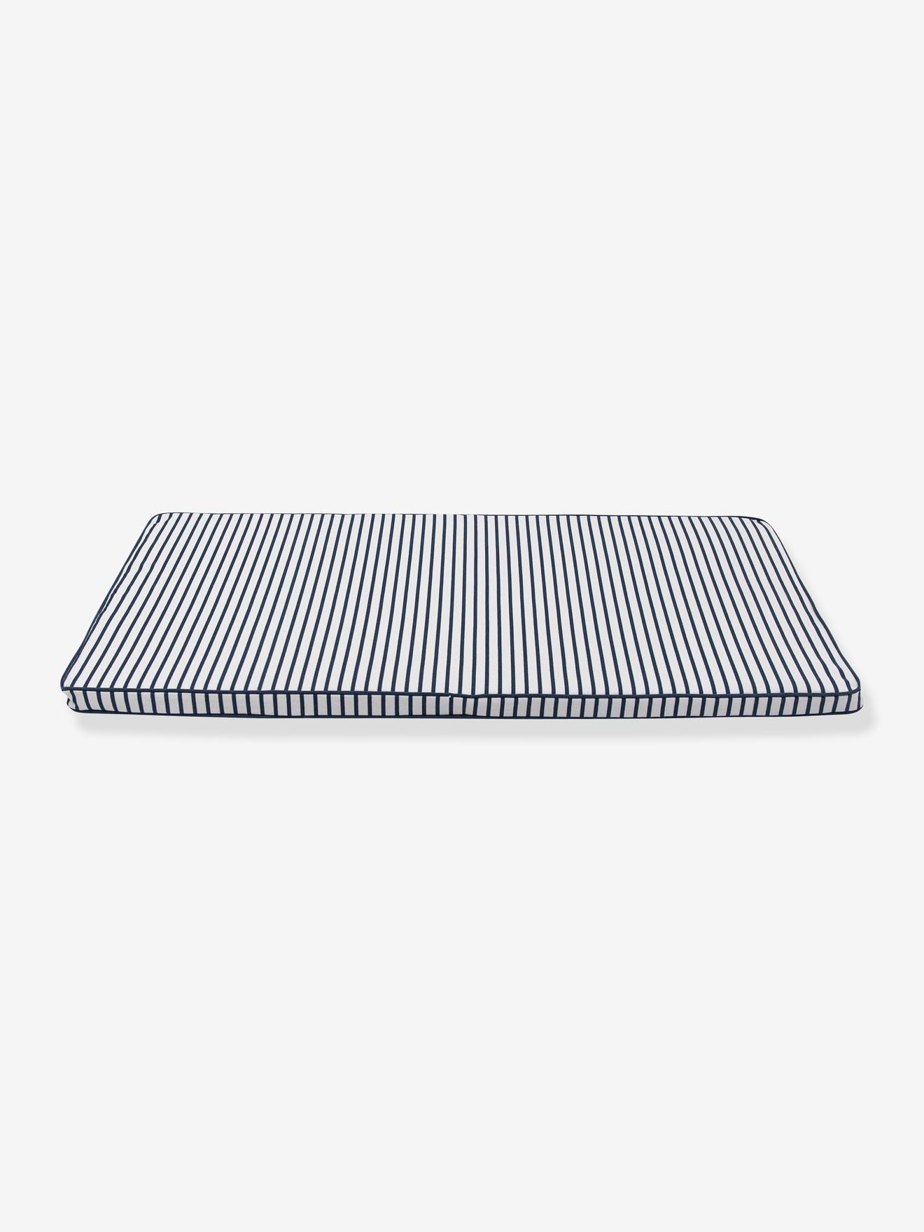 Matelas multifonctions BABYTOLOVE rayé marine/blanc (blue stripe