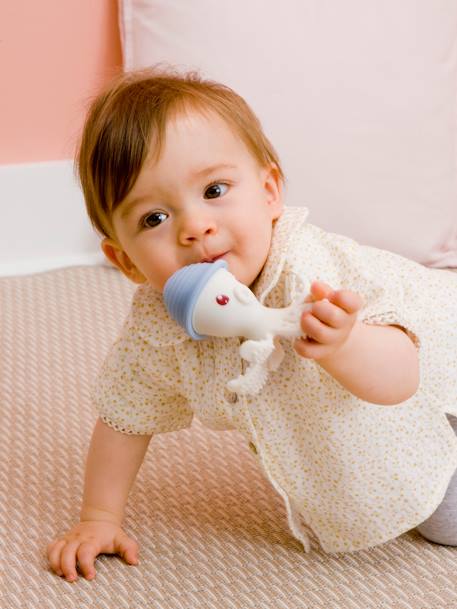 BabyToLove - Jouet de dentition Bonnie la pieuvre Bleu pâle - Blanc