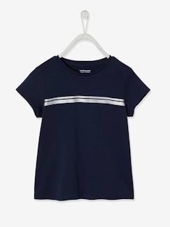 Les Basics-Fille-T-shirt de sport fille rayures irisées Oeko-Tex®
