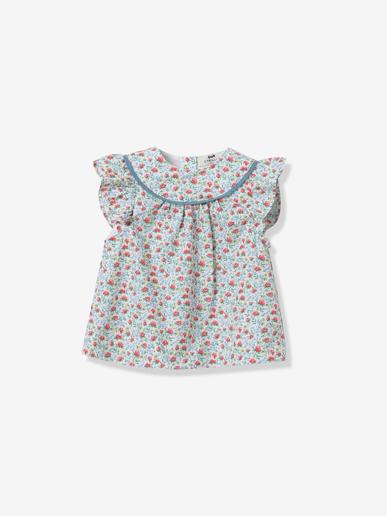 Blouse En Tissu Liberty Bebe Cyrillus Liberty Canyon Clover Cyrillus