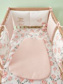 Linge de maison et décoration-Linge de lit bébé-Gigoteuse-Gigoteuse bi-matière EAU DE ROSE