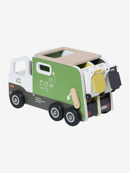 Camion de tri sélectif en bois FSC® multicolore 2 - vertbaudet enfant 