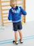 Sweat zippé sport garçon marquage capuche Bleu+Marine 8 - vertbaudet enfant 