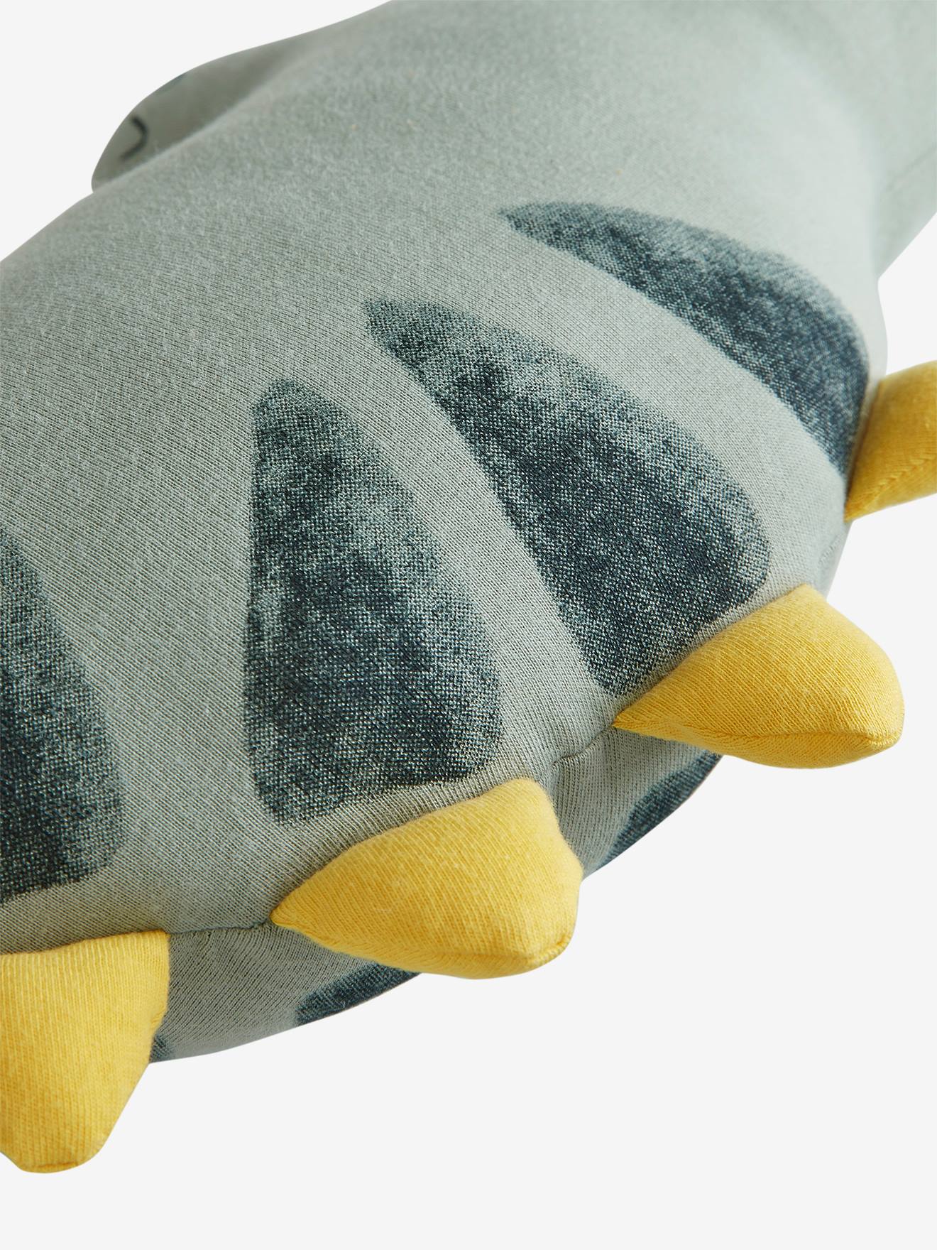 Lot 2 coussins PETIT DINO bleu / kaki (Vertbaudet) - Image 2
