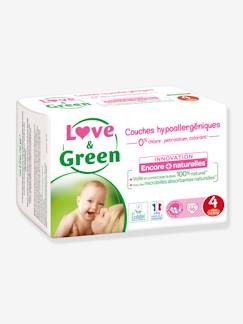 Puériculture-Toilette de bébé-Couches et lingettes-Couches jetables-Couches hypoallergéniques T4 x 46 LOVE & GREEN