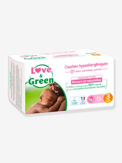 Puériculture-Toilette de bébé-Couches et lingettes-Couches hypoallergéniques T3 x 52 LOVE & GREEN