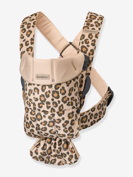 Porte Bebe Mini En Coton Babybjorn Beige Leopard Baby Bjorn