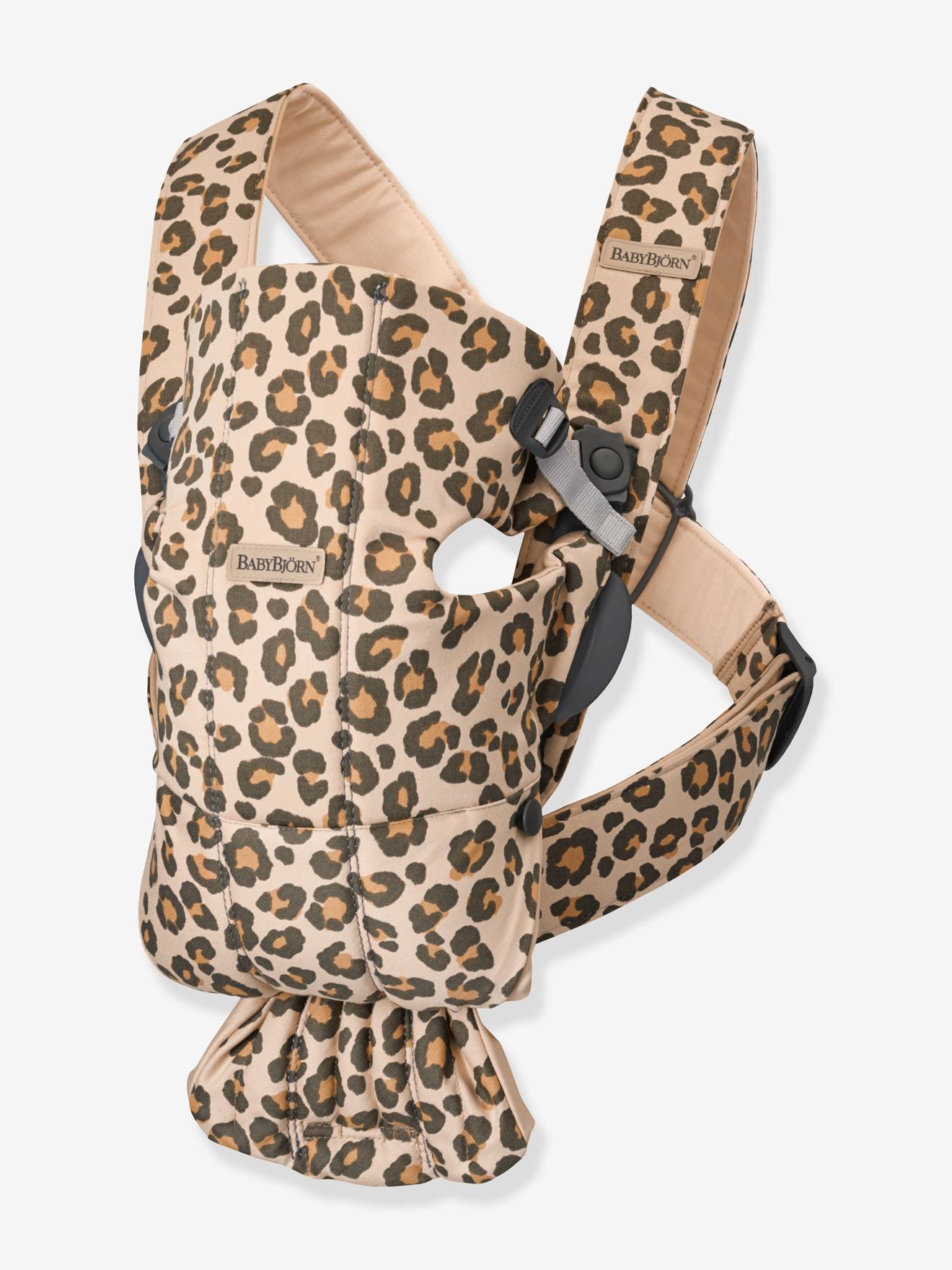 Porte Bebe Mini En Coton Babybjorn Beige Leopard Baby Bjorn