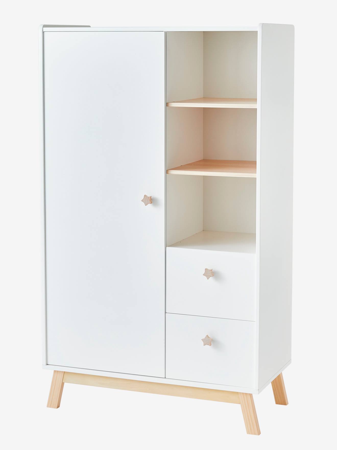 Armoire GRANDE OURSE blanc/bois (Vertbaudet) - Image 3