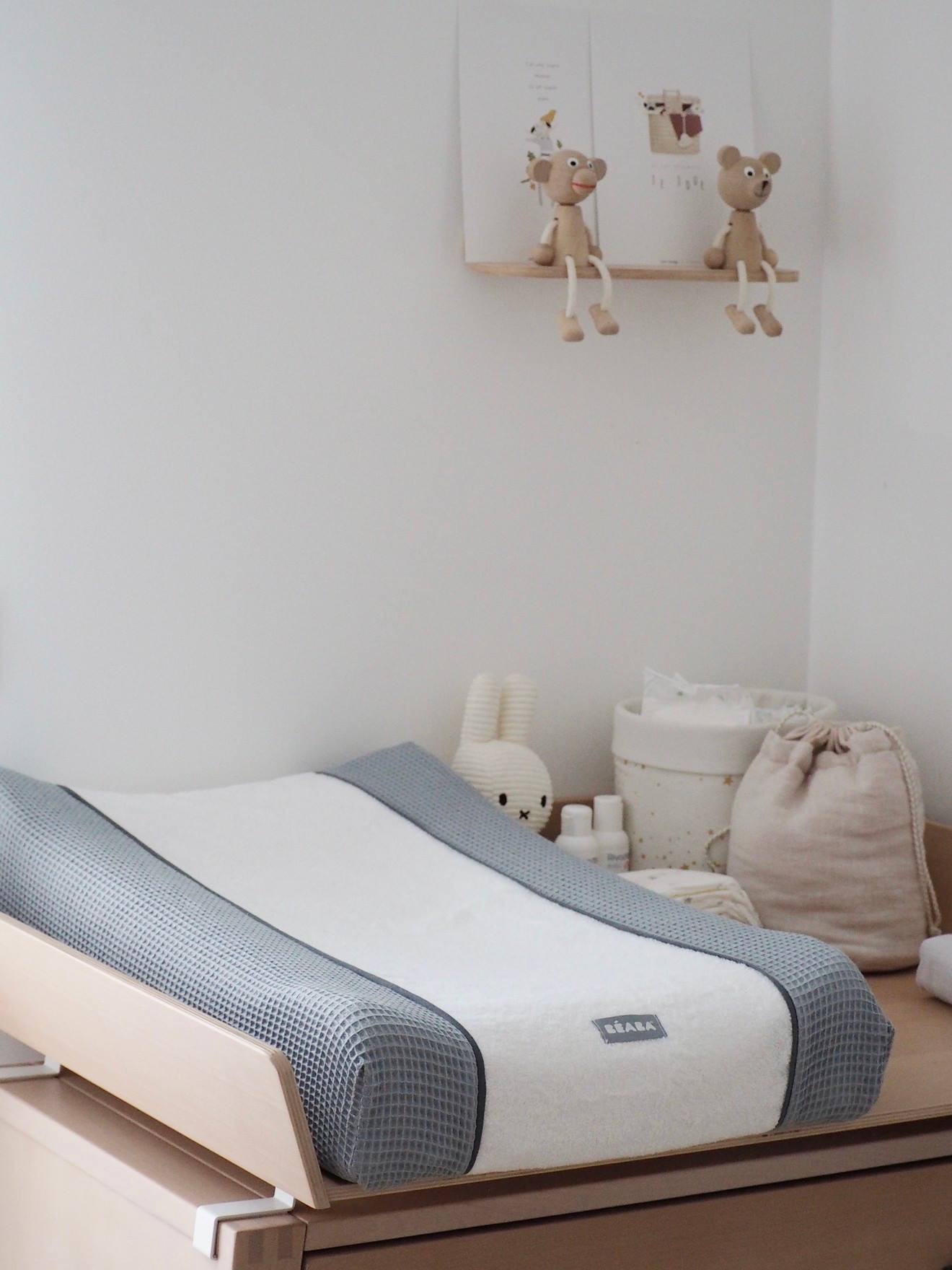 Drap-housse Pour Matelas À Langer Beaba Sofalange Light Mist