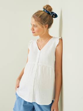 Blouse d'allaitement Bohémilk 100% gaze de coton biologique