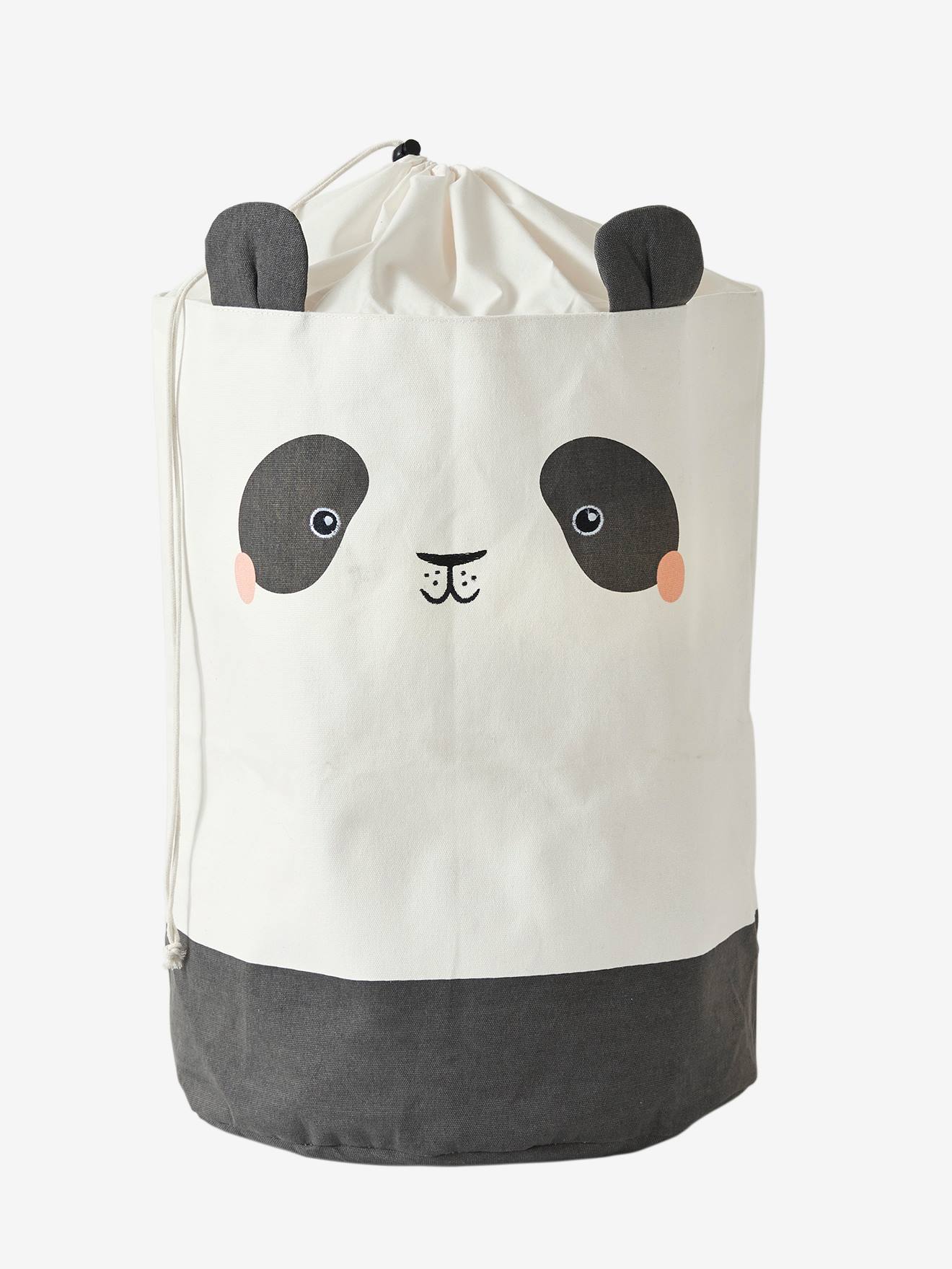 Panier à linge Panda beige