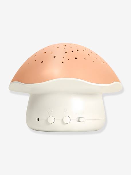 Pabobo - Veilleuse musicale et projecteur d'étoiles Champignon rose