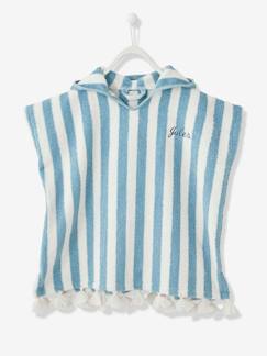 Poncho De Bain Fille Garcon Bleu Ponchos Eponge Et Coton Enfants Vertbaudet