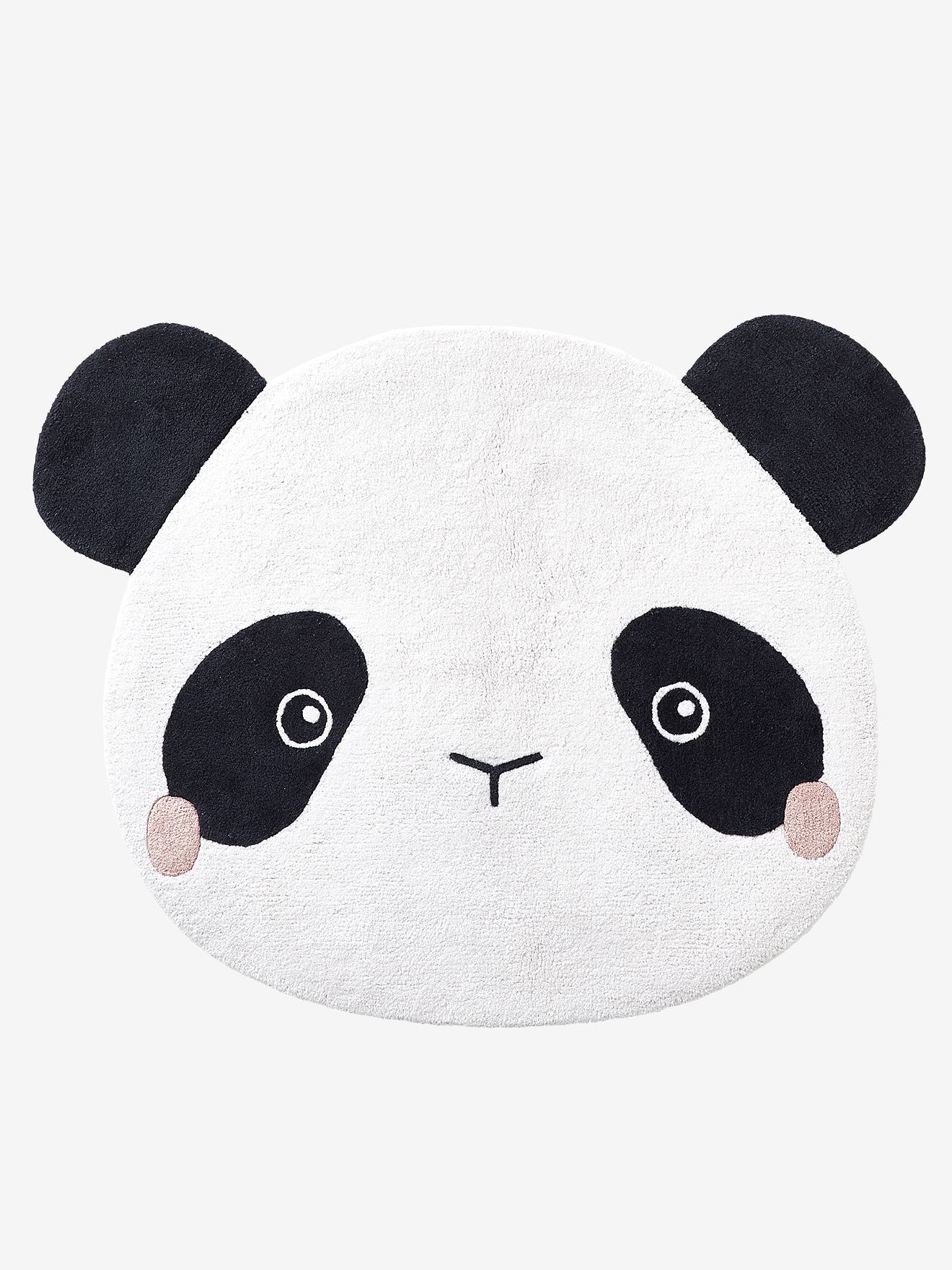 Tapis Panda HANOÏ écru / noir