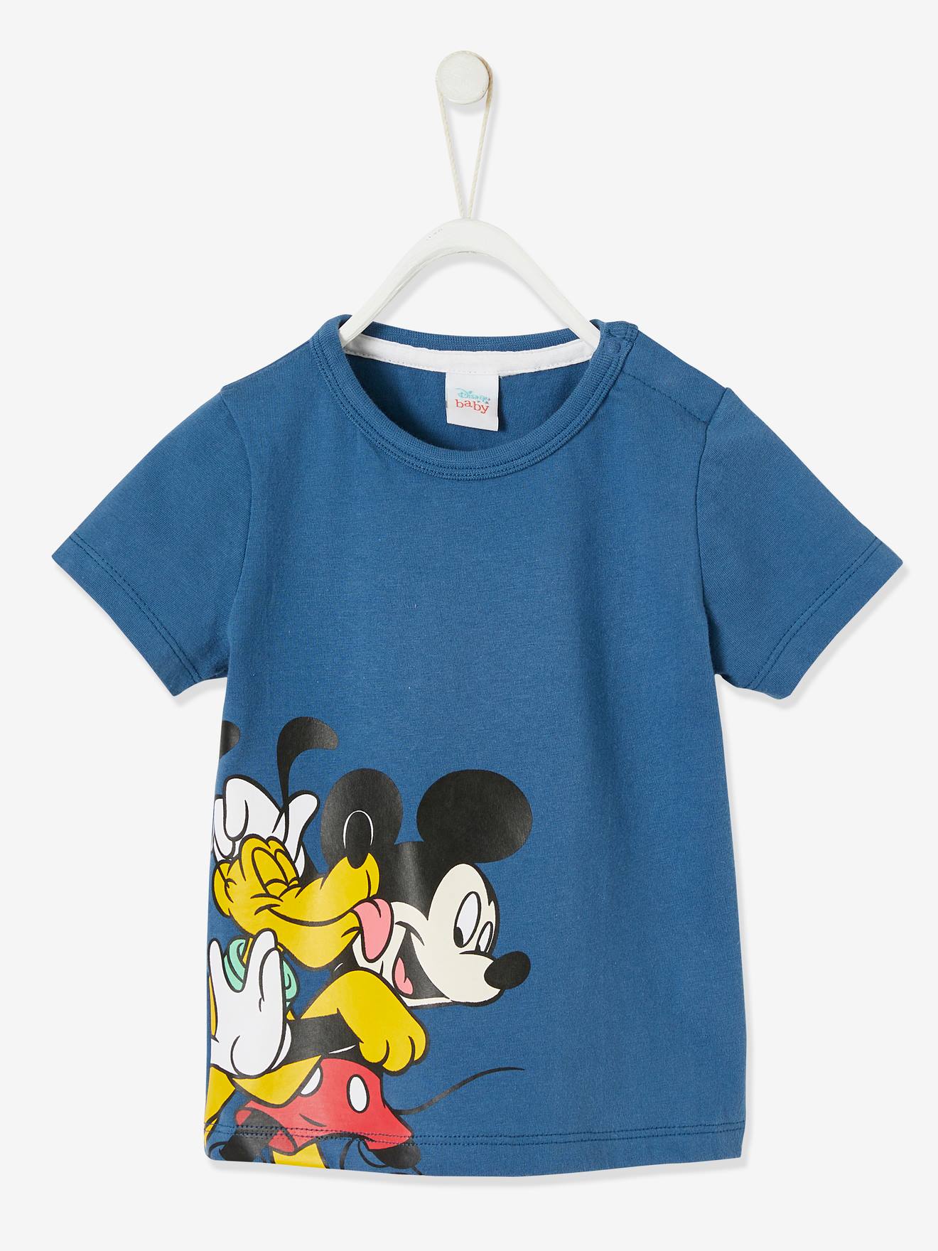T-shirt bébé Disney Mickey et Pluto® bleu pétrole