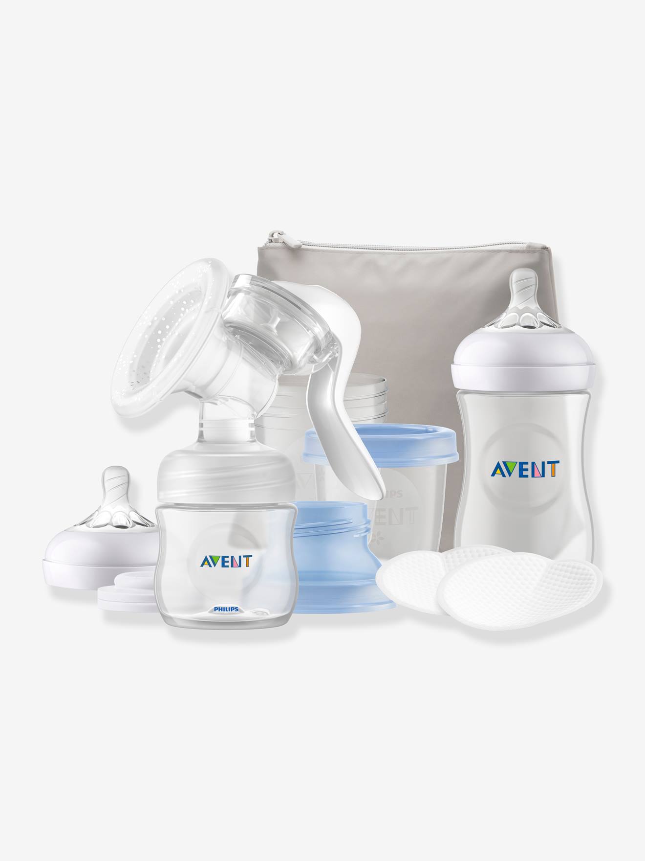 Coffret Tire Lait Manuel Naturel Motion Biberon Pots De Conservation Philips Avent Bleu Philips Avent